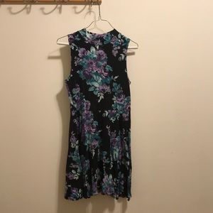 Kimchi Blue Black Floral Skater Dress